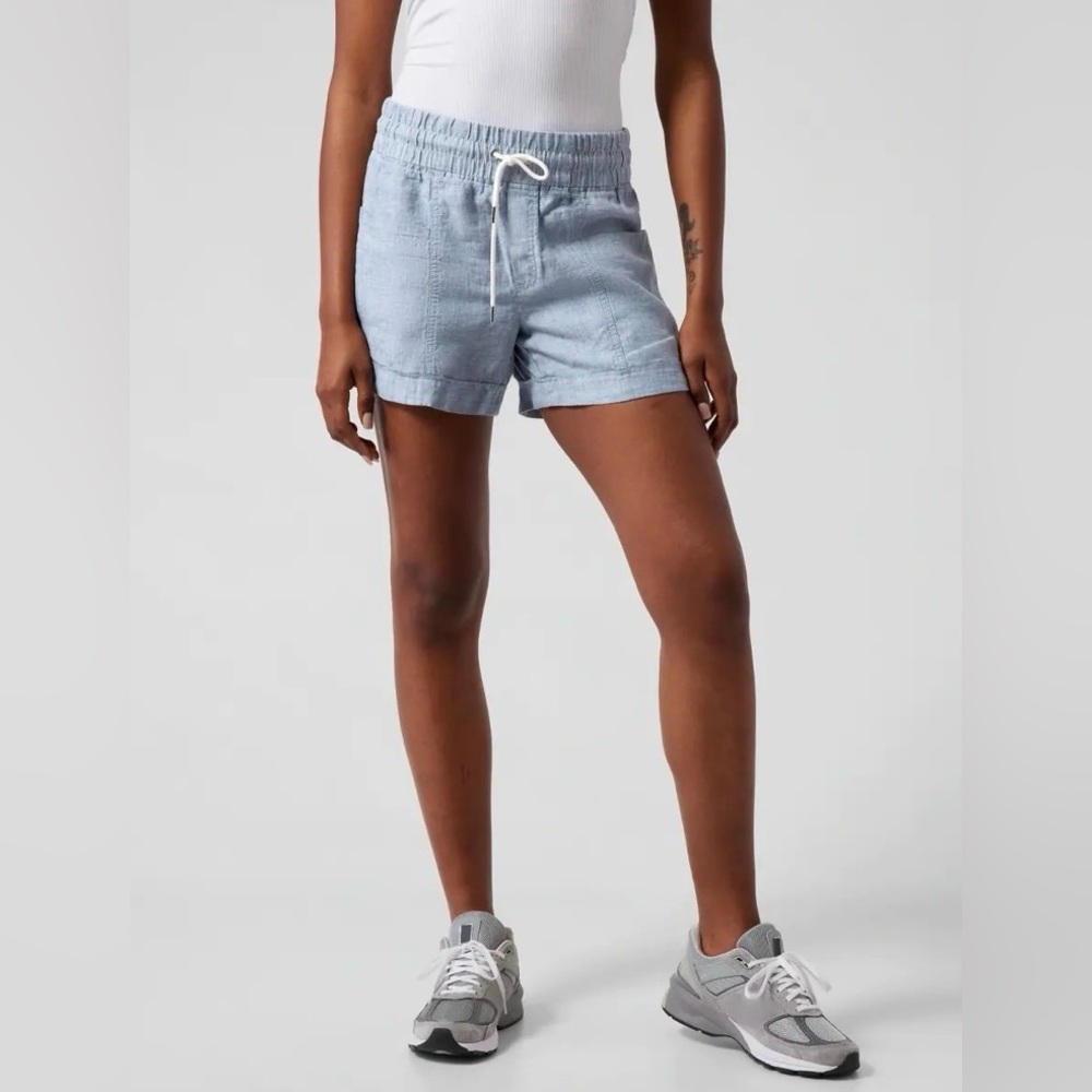 Athleta • Cabo Linen 4” Short 8
